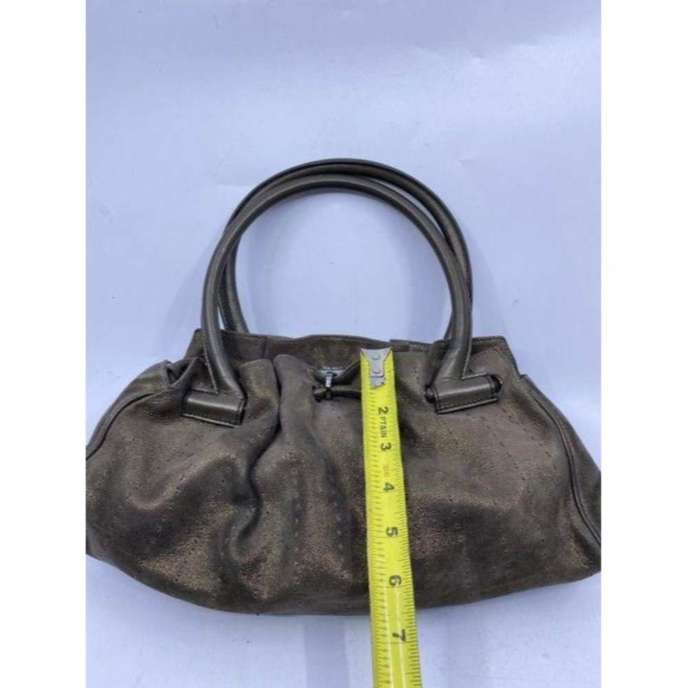 salvatore ferragamo handbag bronze shoulder bag - Picture 7 of 12